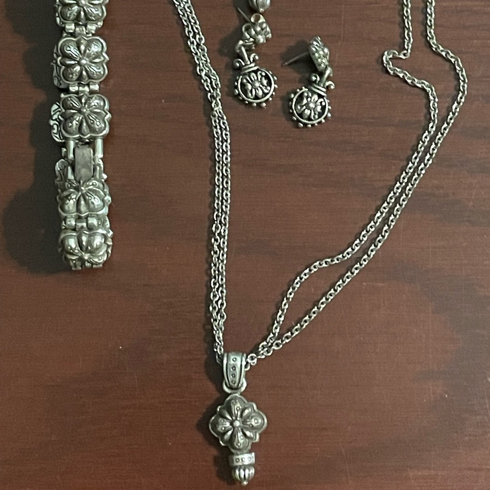 3 Piece Brighton Sterling Silver Jewelry Set
